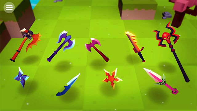 AXES.io Mod APK Weapons