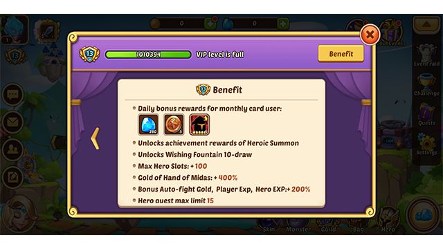 Idle Heroes Mod APK Vip 13