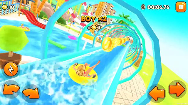 Uphill Rush Water Park Racing Mod Apk Gameplay