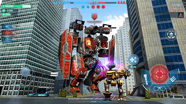 war robots pvp multiplayer mod apk